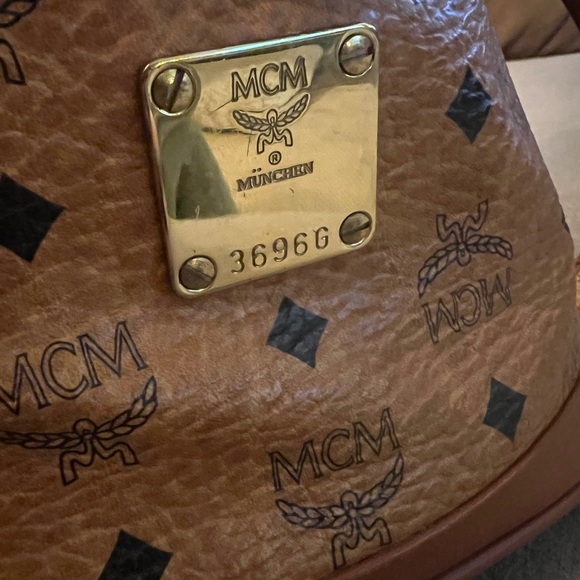 MCM Tan Leather Shoulder Bag - Picture 2 of 9